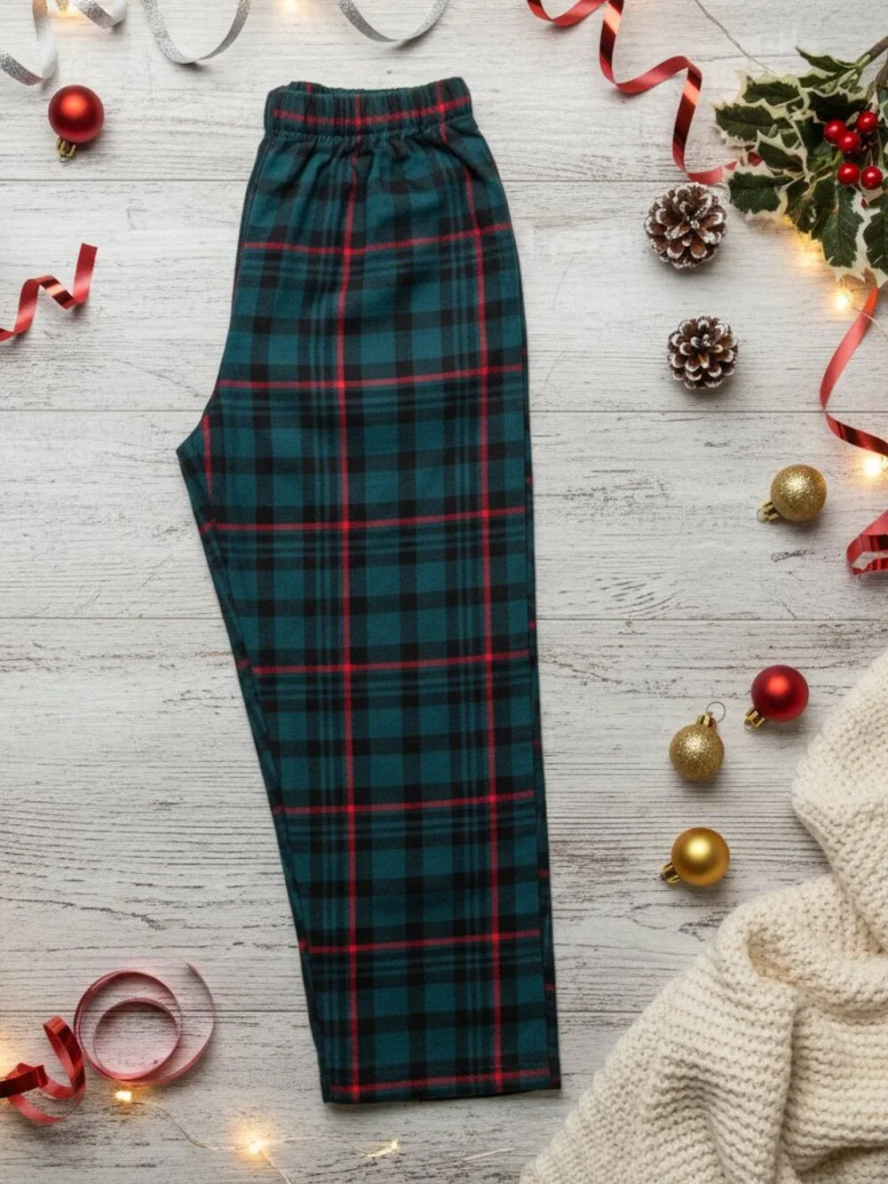 Nordstrom Kids Plaid Flannel Pajama Pants NWT 14/16 Christmas Holiday